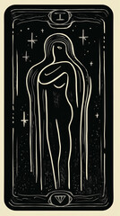 Wall Mural - tarot illustrations in modern style