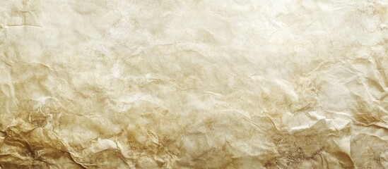 Poster - Wrinkled old paper texture background for design use with beige and brown tones and subtle aged appearance Copy Space