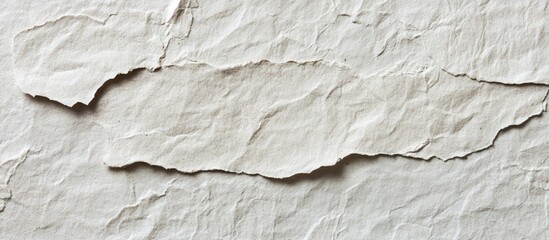 Poster - Textured background of crumpled beige paper with torn edges and creases suitable for design purposes Copy Space