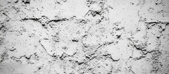 Poster - Cracked Concrete Texture Grayscale Background with Rough Surface