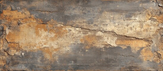 Poster - Rustic weathered metal surface texture with corrosion and oxidization brown and gray tones
