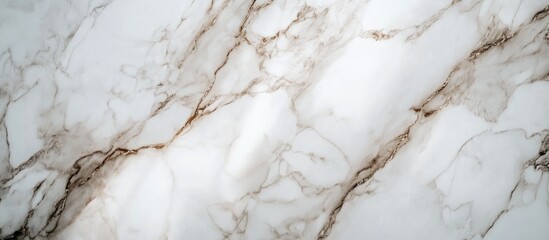 Poster - Marble Texture with Brown Veins and Subtle Natural Patterns