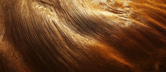 Poster - Close-up of textured metallic bronze surface with swirling patterns and highlights