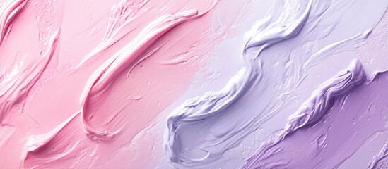 Aufkleber - abstract pastel pink and purple textured paint background with brush stroke patterns