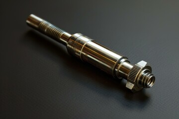 Poster - close up of a mechanical component showcasing its precision engineering
