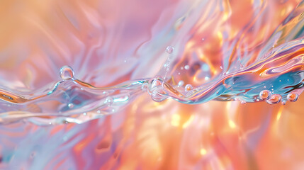 Wall Mural - A colorful, abstract painting with a purple and orange swirl
