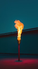 Poster - Surreal glowing chili pepper snake with fire vibrant colors wide angle shot blending elegance edw