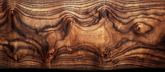 Poster - Wood texture background with intricate grain patterns and rich brown tones, ideal for design projects, Copy Space