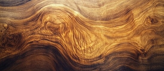 Poster - Wood texture with high contrast grain patterns and warm brown hues suitable for backgrounds or natural design elements Copy Space