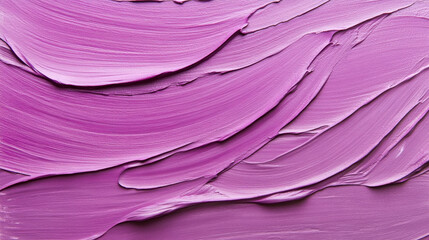 Poster - Smooth, layered strokes of pink paint form a visually striking abstract design with rich textures, showcasing artistic creativity