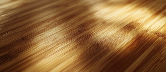 Poster - Bamboo textured surface with shadows and highlights natural wooden floor Copy Space