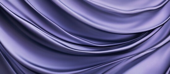 Poster - Purple satin fabric draped background with flowing textures and smooth creases suitable for various design applications Copy Space