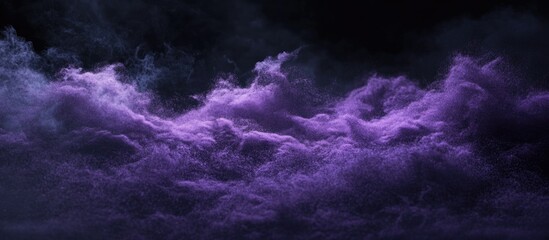 Poster - Purple Cloud Abstract Background with Smoke Texture and Dramatic Lighting Copy Space