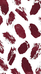 Aufkleber - An artistic pattern of maroon brush strokes overlays a white backdrop, resulting in a visually appealing design perfect for creative projects