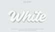 © danis_saepudin - Soft White 3d editable text effect style
