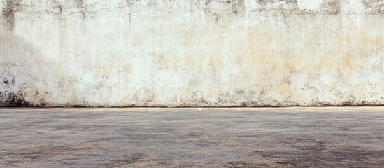Poster - Textured weathered wall with concrete floor background ideal for various design applications Copy Space