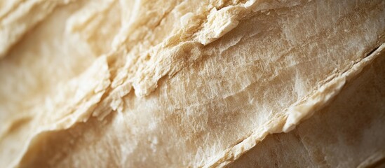 Poster - Textured surface of a rough beige material with layered details and natural patterns suitable for backgrounds and design Copy Space