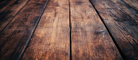 Poster - Wooden floorboards with natural texture and grain patterns suitable for background use and design projects Copy Space