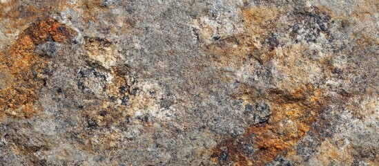 Poster - Close-up texture of weathered granite rock surface with various colors and patterns suitable for background use and design elements Copy Space