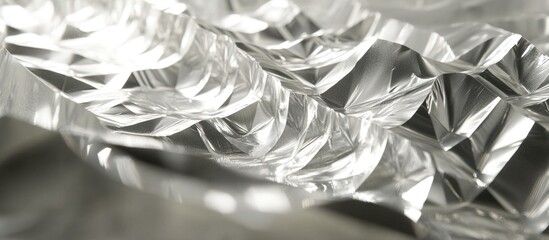 Poster - Abstract close-up of intricately cut glass or crystal surface with reflections and highlights showcasing geometric patterns and textures. Copy Space