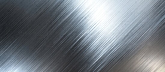 Poster - Brushed metallic background with gradient silver and gray tones suitable for texture and design applications Copy Space