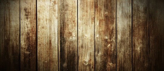 Poster - Wooden wall panel texture background with natural grain patterns and aging effects Copy Space