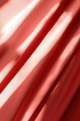 Poster - a deep red backdrop features soft, radiant light rays emerging from one side, producing a vibrant an