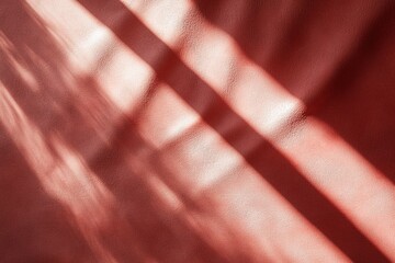 Poster - Soft radiant light blends with a deep red backdrop, casting gentle rays that create a luxurious, dynamic effect. The ample negative space enhances the visual appeal and tranquility