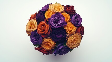 Wall Mural - Rainbow Roses Bouquet