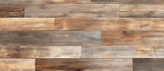 Poster - Wooden texture background with varying shades of brown and gray creating a rustic and natural appearance Copy Space