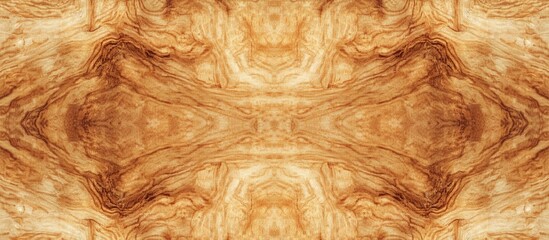 Aufkleber - Wood texture background with symmetrical patterns in warm brown tones suitable for design projects with Copy Space