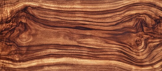 Poster - Brown wood texture with natural patterns and grain details suitable for background or design use Copy Space