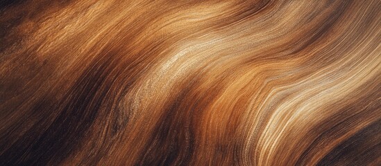 Poster - Abstract textured background with flowing warm brown and gold tones and soft gradient waves suitable for various design applications Copy Space