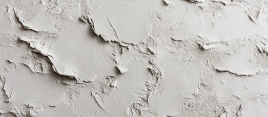 Wall Mural - Textured wall surface with rough plaster in neutral tones for backgrounds and design applications Copy Space