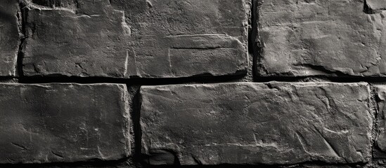 Aufkleber - Gray textured stone wall background with uneven surfaces and dark crevices suitable for various design purposes Copy Space