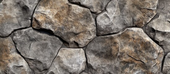 Poster - Textured background of rough natural stones with varied colors and patterns suitable for design use and wall decor Copy Space