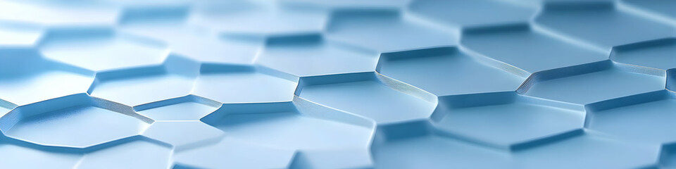 Poster - Light blue background with a low-poly pattern