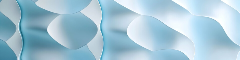 Poster - Light blue background with a low-poly pattern