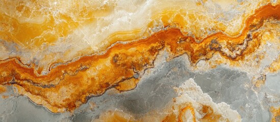 Aufkleber - Abstract natural stone surface with orange and gray patterns and lines suitable for backgrounds and textures Copy Space