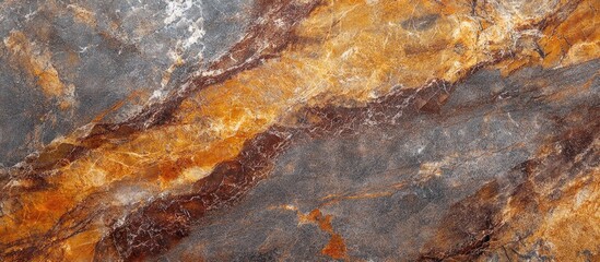 Poster - Colorful abstract background of natural stone surface with orange and gray tones suitable for text overlay Copy Space