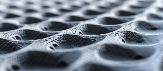 Aufkleber - Close-up view of intricate textured surface with three-dimensional patterns and shadows Copy Space