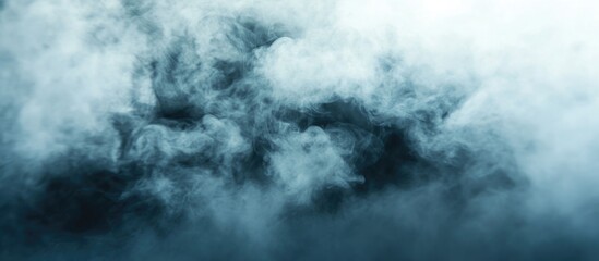 Poster - Abstract smoke background in shades of blue and gray with soft texture and depth suitable for designs and layouts Copy Space