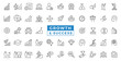 © gfxboss - Growth and success line icons collection. Business success, development, plan and process symbol icon set vector illustration.