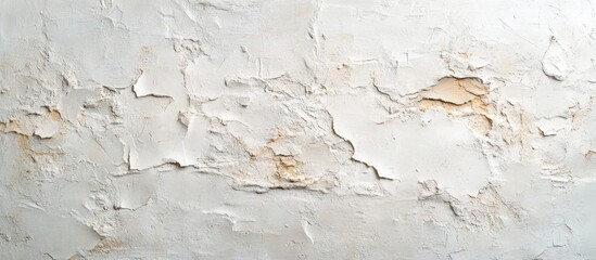 Poster - textured white wall with peeling paint and imperfections suitable for background or texture use. cop