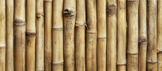 Poster - bamboo stalks background texture with natural color variations and imperfections suitable for design