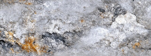Poster - textured natural stone surface with gray, white, and orange mineral patterns suitable for background