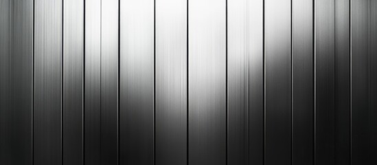 Poster - Brushed metal texture background with vertical lines suitable for industrial or modern design projects Copy Space