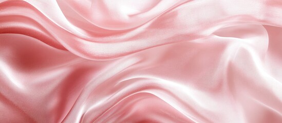 Poster - pink silk satin fabric texture with smooth folds and natural sheen suitable for background design. c