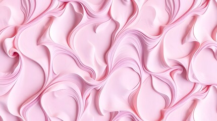 Poster - Soft pink swirls create an elegant texture in a modern design setting. Generative AI