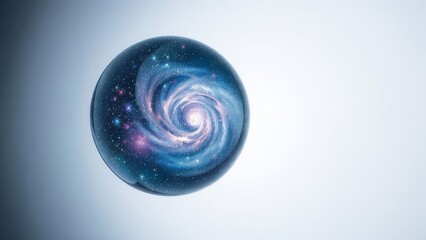 Cosmic Sphere: A Galaxy in a Crystal � Outer Space Background